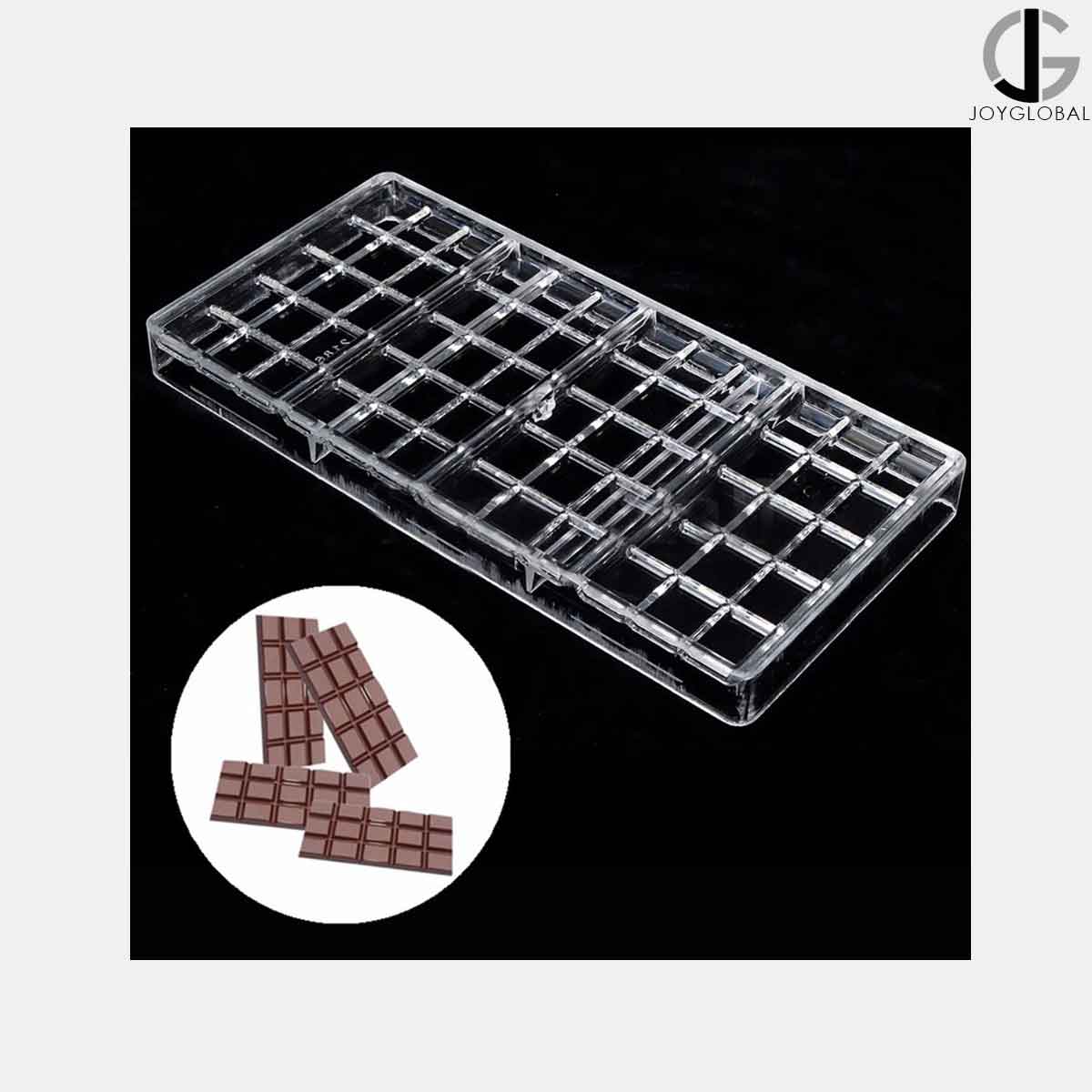 Grainrain Polycarbonate Chocolate Mold - Clear Plastic Bar Mould For Candy, Jelly, Ice Cubes (Model 19335) - View #7