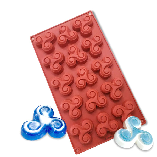 Fidget Spinner Shape Silicone Mould - 25 Grams