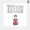 JoyGlobal Cake Pillars White 6 Inch (Pack of 6)