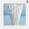 JoyGlobal Paper Golden Star Mason Jar Straws (Set of 20 Pieces, Golden & White)