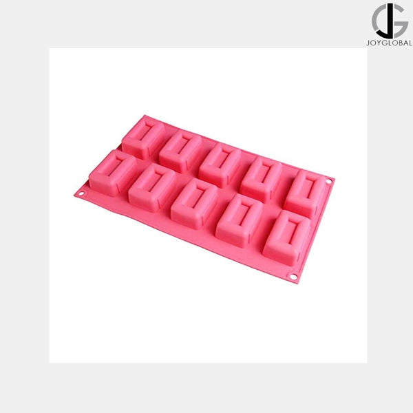 Silicone 10 Cavity Rectangle Silicone Mold-80 Grams