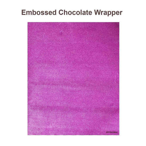 Embossed Chocolate Wrappers - Pink