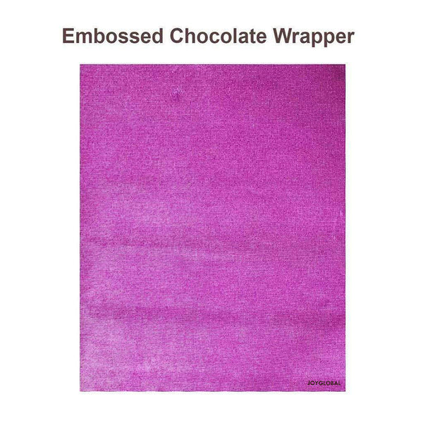 Embossed Chocolate Wrappers - Pink
