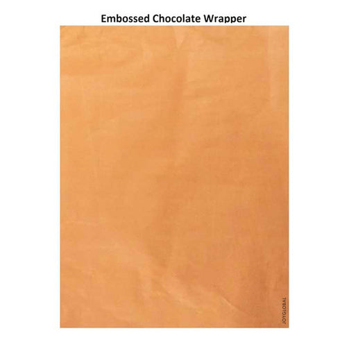 200 Sheets Big Embossed Chocolate Wrappers - ORANGE