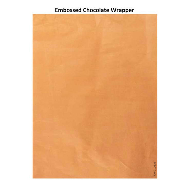 200 Sheets Big Embossed Chocolate Wrappers - ORANGE