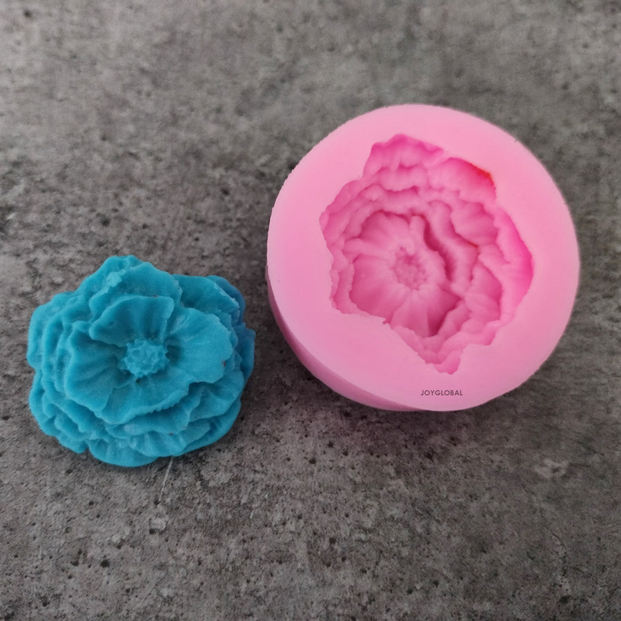 3D Peony Flowers Fondant Mould - JoyGlobal