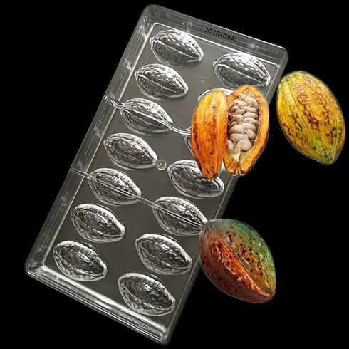 Cocoa Pod Mould | Polycarbonate Mould - 10 Grams