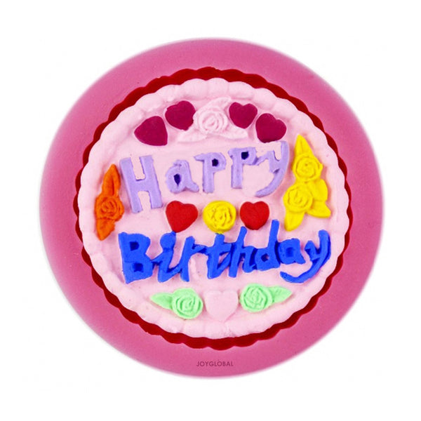 Silicone Designer Happy Birthday Mould