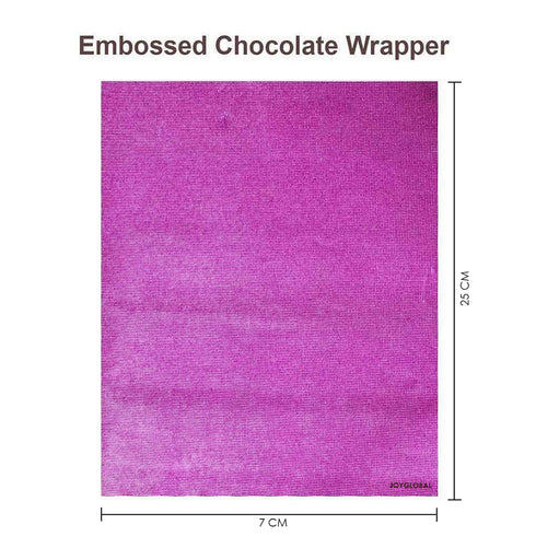 Embossed Chocolate Wrappers - Pink