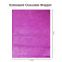 Embossed Chocolate Wrappers - Pink