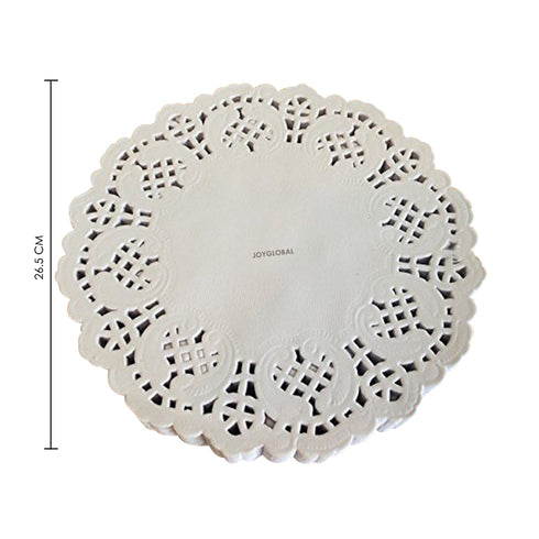 10.5 Inch Lace Paper Doilies - Pack of 100 Pieces