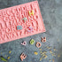 Alphabets with symbols Silicone Mould - Big Size