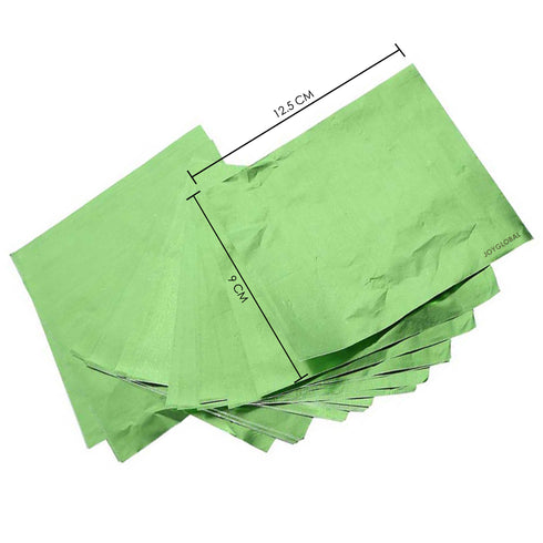 Aluminum Chocolate Wrappers - Plain Green