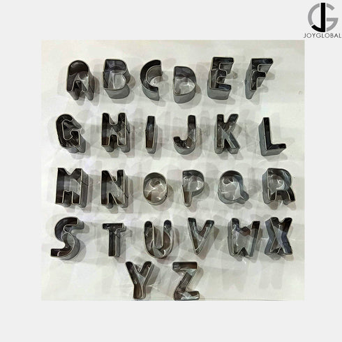 JoyGlobal Stainless Steel 26 Piece Alphabet Letter Cutter
