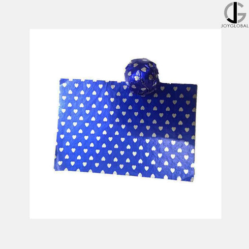 Aluminium Chocolate Wrappers with Hearts Pattern