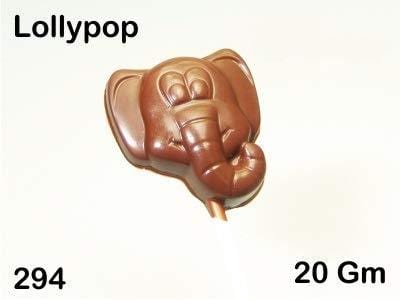 JoyGlobal 4 Cavity Elephant Shape PVC Lollipop Chocolate Mould