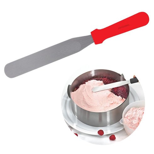 Straight Palette Knife with Handle - 8 Inch