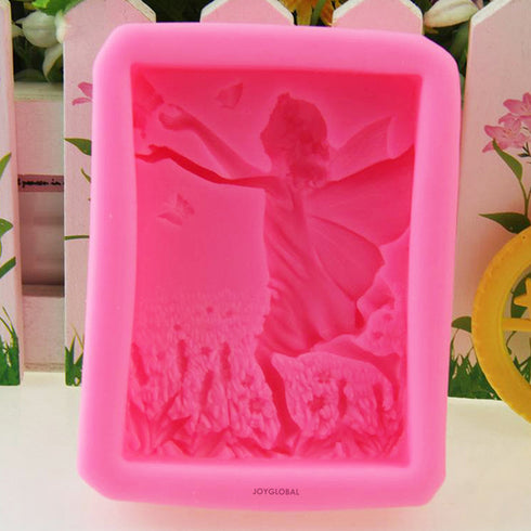 3d Angels Fairy Silicone Mold Cake Mold Decoration Handmade Soap Fudge Molds  