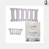 JoyGlobal Cake Pillars White 6 Inch (Pack of 6)