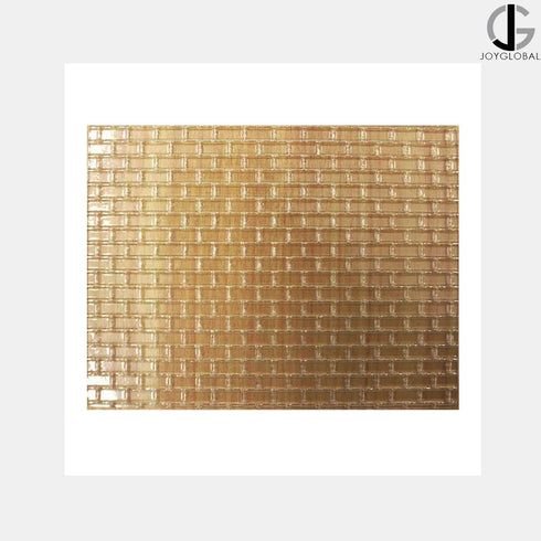 Brick Oval and Cobblestone Pattern Texture Mat