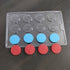 JoyGlobal 12 Cavity Poker Chips PVC Chocolate Mould