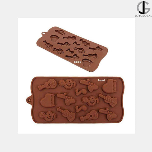 JoyGlobal Silicone Musical Instrument Chocolate Mould