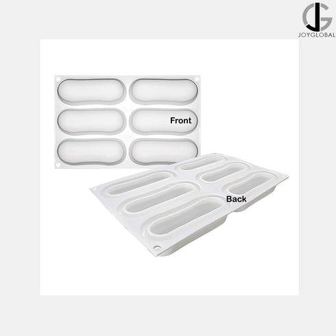 Silicone 6 Cavity Eclair Shaped All Purpose Mould