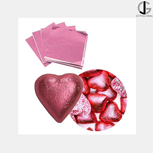 Aluminum Chocolate Wrappers - Rose Pink