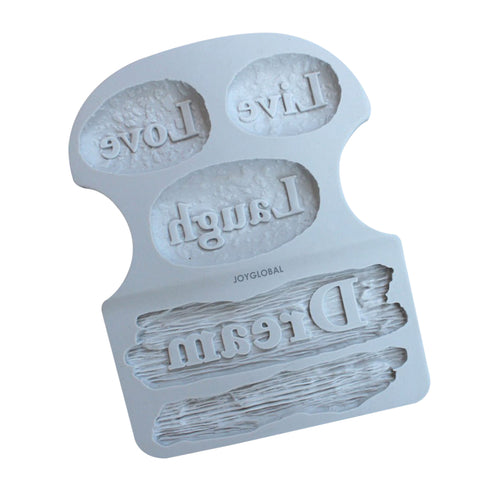 Silicone Love Live Laugh Dream Mould