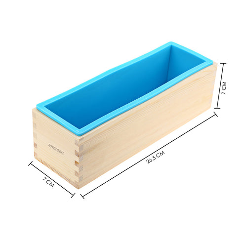 Rose Pattern Loaf Mould with Wooden Support