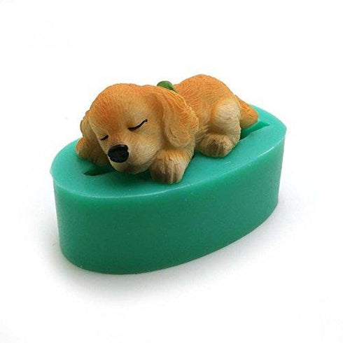 Silicone Sleeping Dog Shape Mould