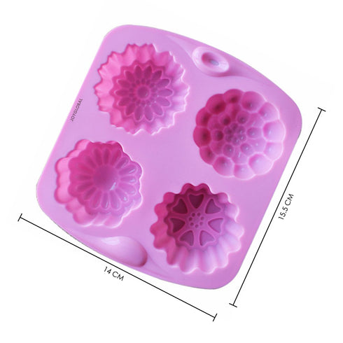 Multi Flowers Silicone Mould - 75 Grams