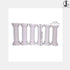 JoyGlobal Cake Pillars White 6 Inch (Pack of 6)