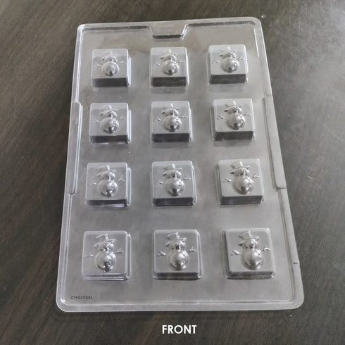 Cacao Snowman Shape PVC Mould