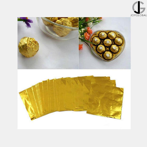 Aluminum Golden Chocolate Wrappers