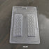 Cacao 2 Cavity Chocolate Bar PVC Chocolate Mould - 75 Grams