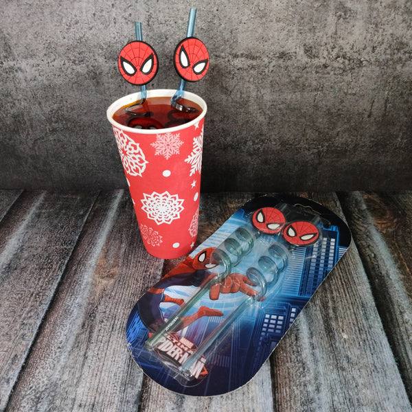 Spiderman Theme Designer Straw