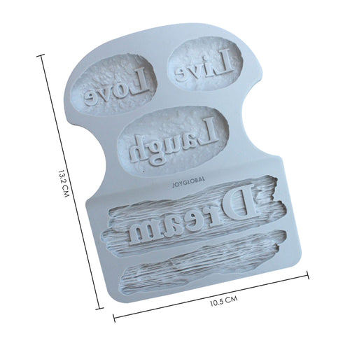 Silicone Love Live Laugh Dream Mould