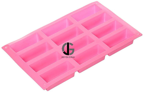 JoyGlobal 12 Cavity Rectangle Small Loaf Silicone Mould