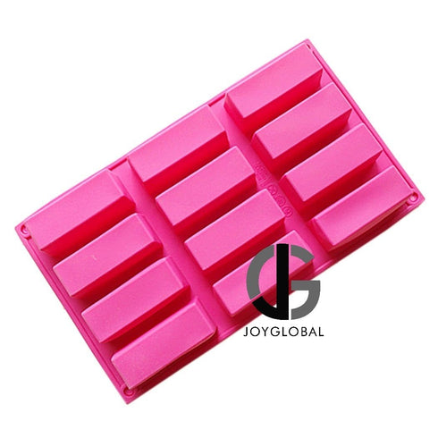 JoyGlobal 12 Cavity Rectangle Small Loaf Silicone Mould