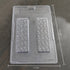 Cacao 2 Cavity Chocolate Bar PVC Chocolate Mould - 75 Grams