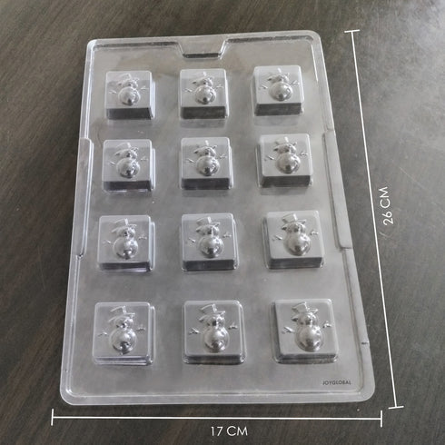 Cacao Snowman Shape PVC Mould