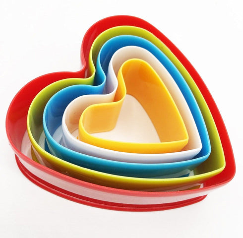 JoyGlobal Set of 5 Pieces Heart Cutter
