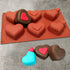 Silicone 6 Cavity Heart Multi Purpose Mould