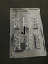 JoyGlobal PVC Rectangle Bar Shape Chocolate Mould - 22 Grams