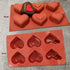 Silicone 6 Cavity Heart Multi Purpose Mould