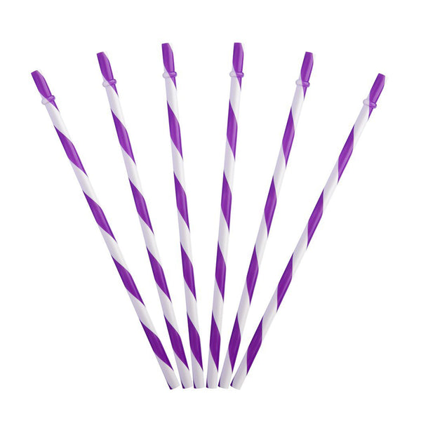 Plastic Straw Pipe - Purple