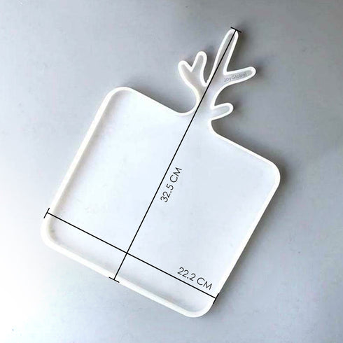 Silicone Square Tray with Handle Resin Mould