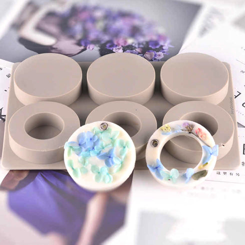Silicone Round Aromatherapy Diffuser Mould