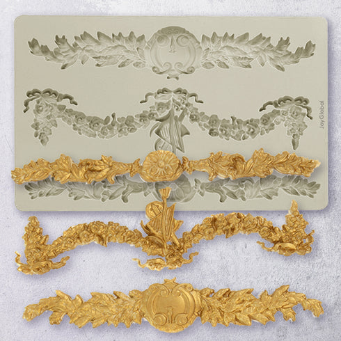 Silicone Baroque Border Mould